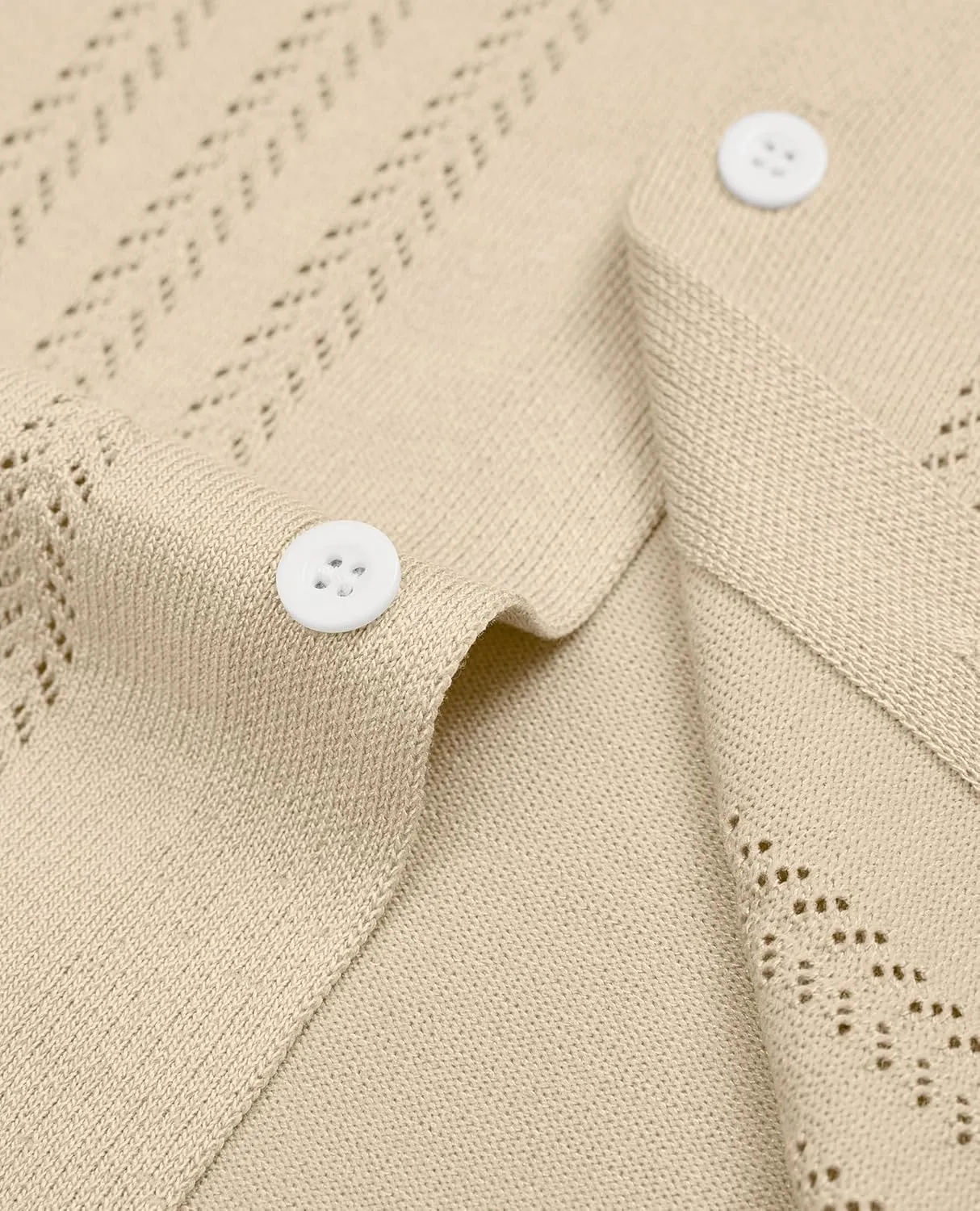 Alimens & Gentle Mens Shirts Casual Button Down Shirts Beach Vintage Knit Short Sleeve Polo Shirt for Men