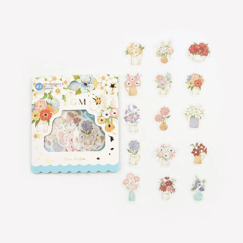 BGM Flowers And Vases Flakes Seal