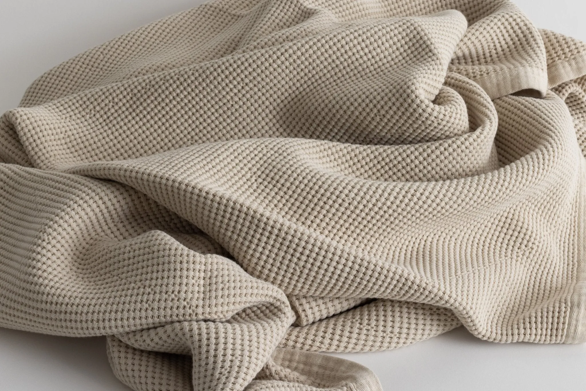 Coco Waffle Blanket Stone