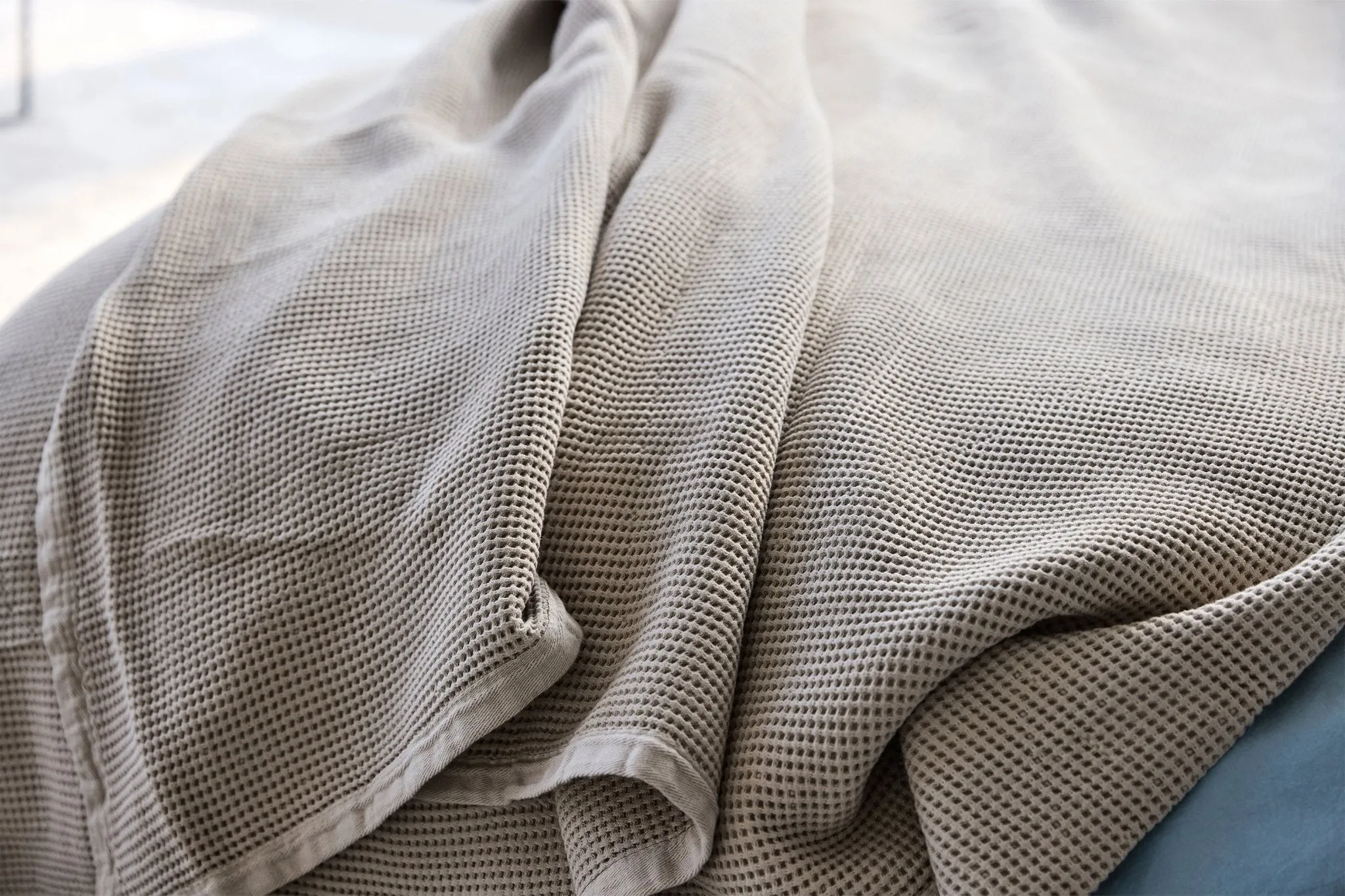 Coco Waffle Blanket Stone