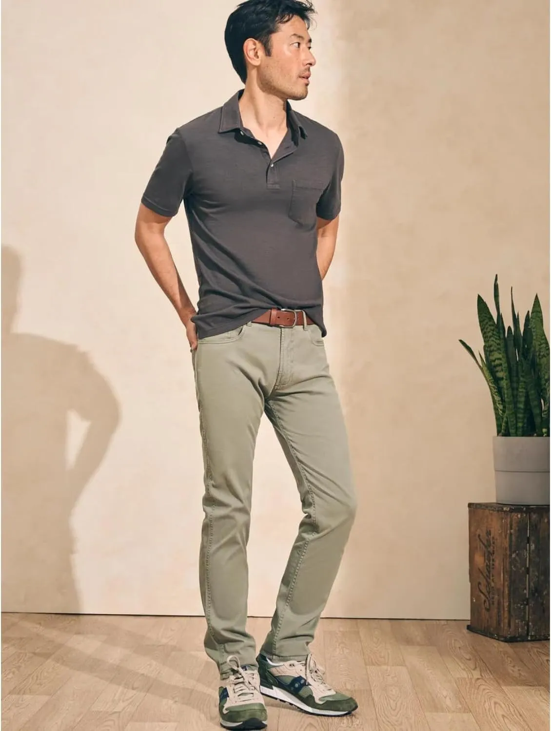Faherty Men's Sunwashed Polo