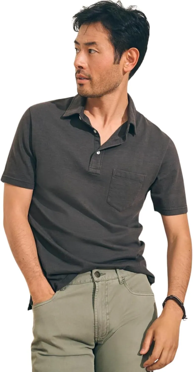 Faherty Men's Sunwashed Polo