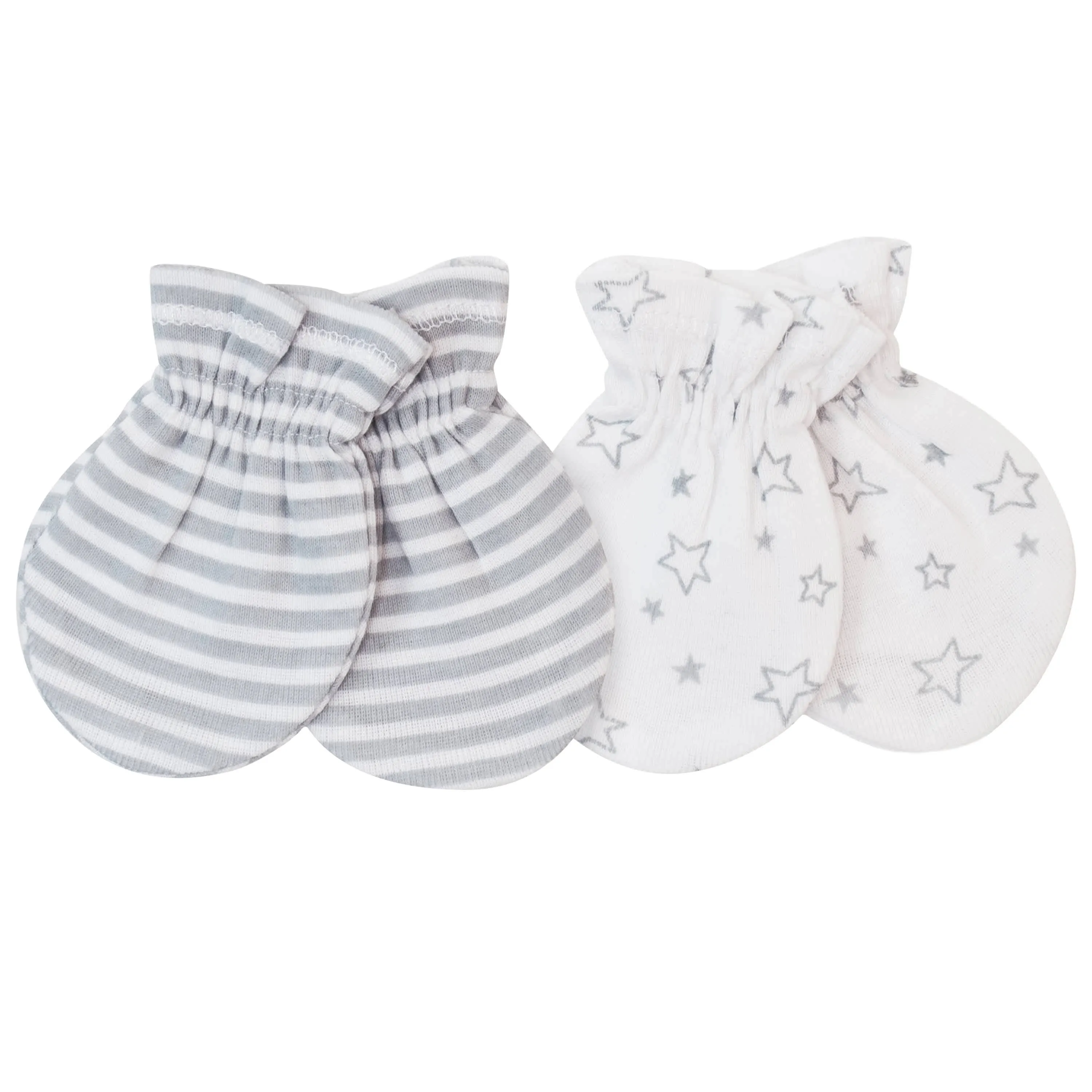 Gerber® 2-Pack Baby Neutral Stars and Stripes Mittens