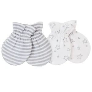 Gerber® 2-Pack Baby Neutral Stars and Stripes Mittens