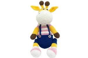 Happy Threads Handcrafted Amigurumi Soft Toy-  GIRAFFE-Pink
