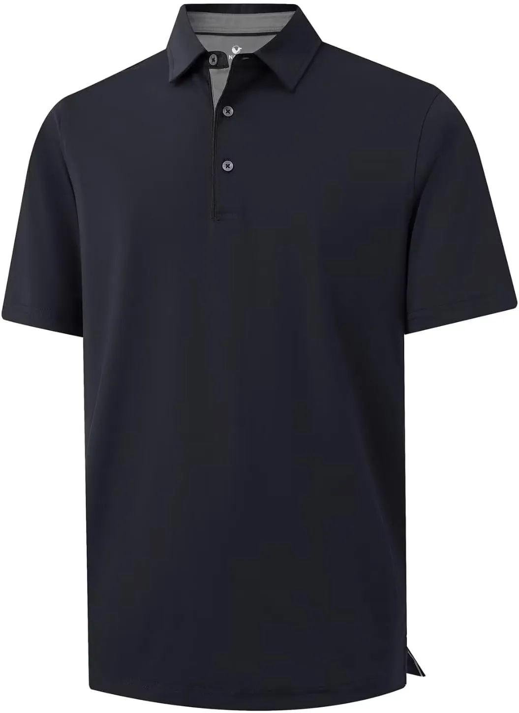 Men's Casual Polo Shirt Short Sleeve Mercerized Cotton Blend Breathable Stretch Classic Fit Business Collared Shirts