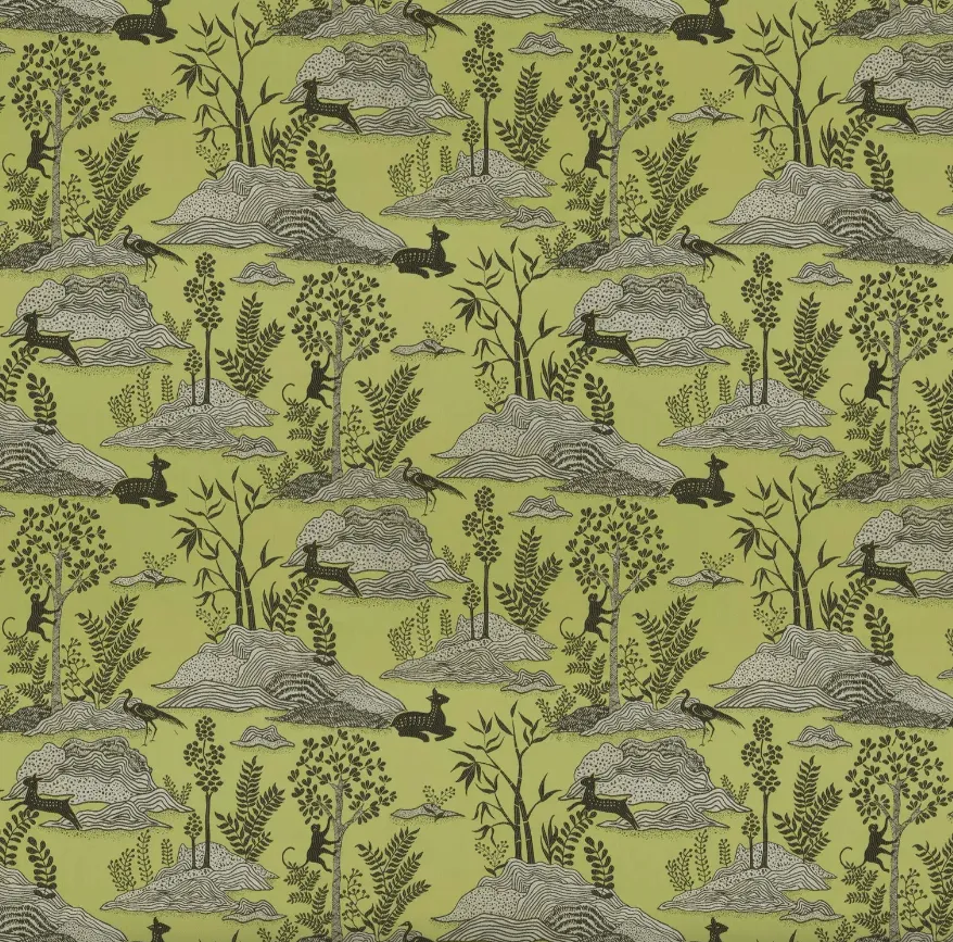 Perfect Place Chartreuse Fabric