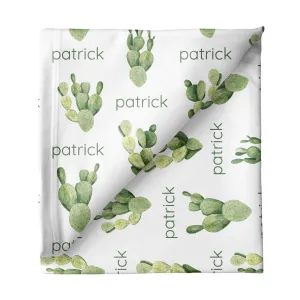 Sugar   Maple Large Stretchy Blanket - Cactus