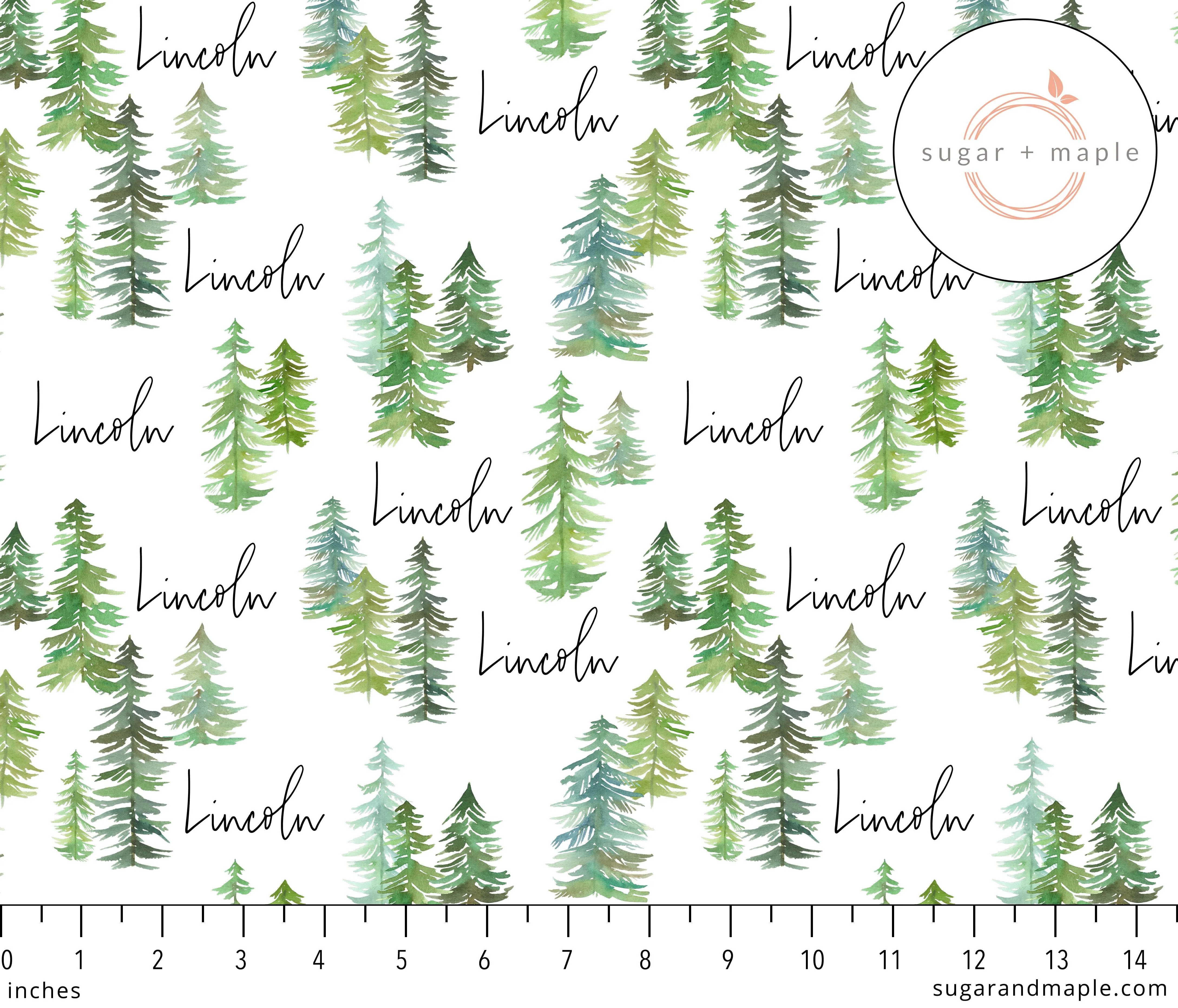 Sugar   Maple Large Stretchy Blanket - Pine Tree