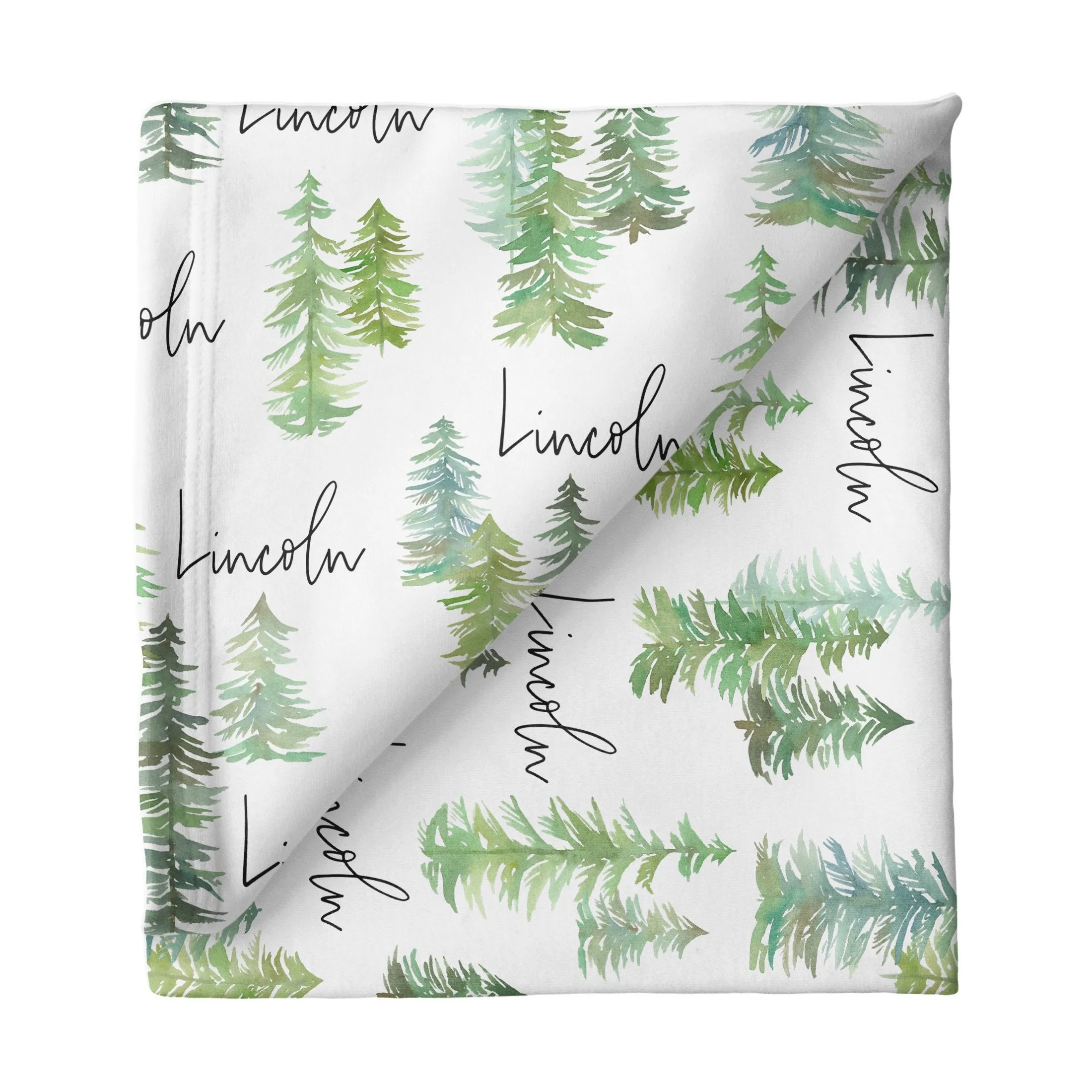 Sugar   Maple Large Stretchy Blanket - Pine Tree