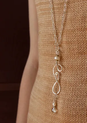 Wool & Wire: Silver Stitch Marker Necklace